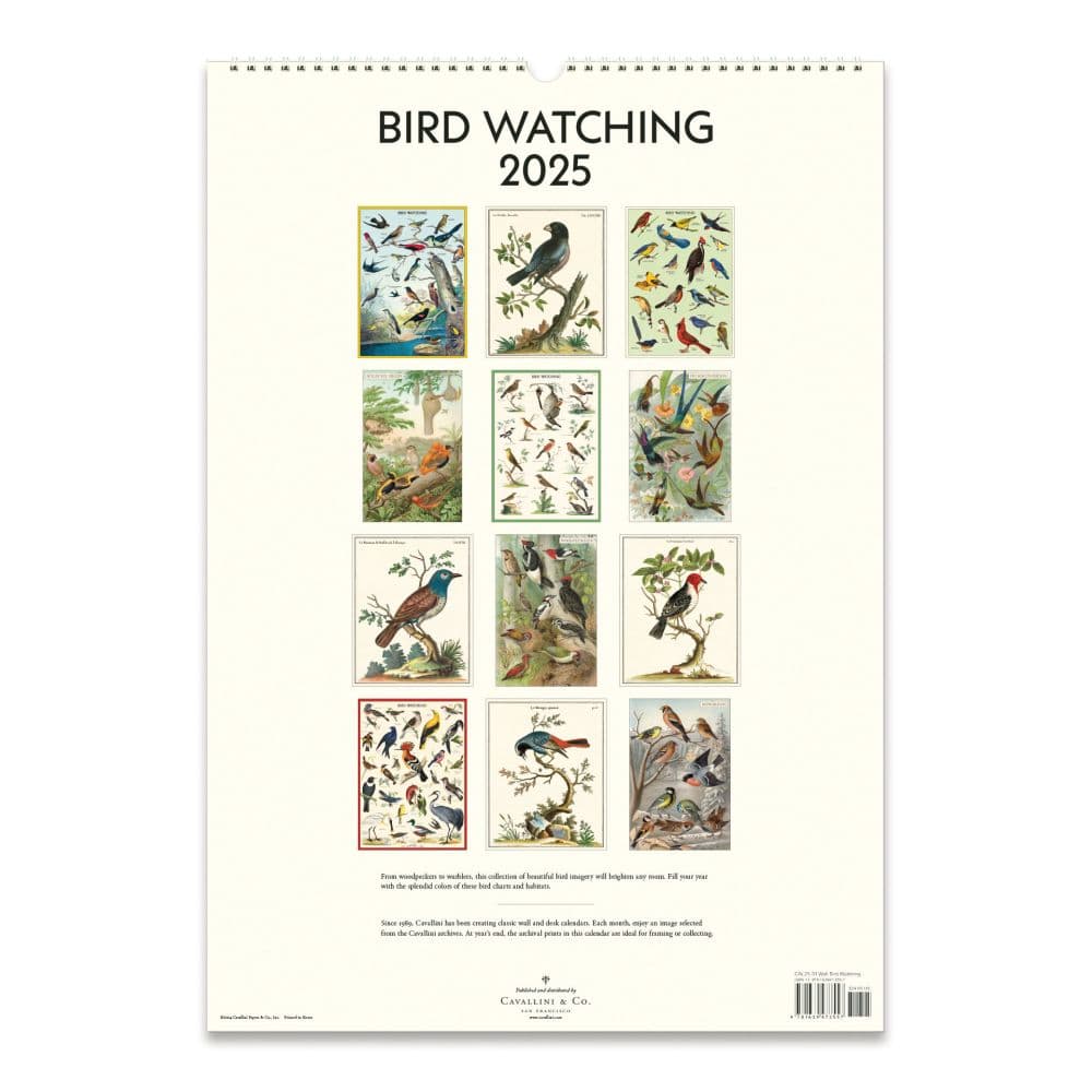 Birdwatching 2025 Wall Calendar Second Alternate Image width="1000" height="1000"