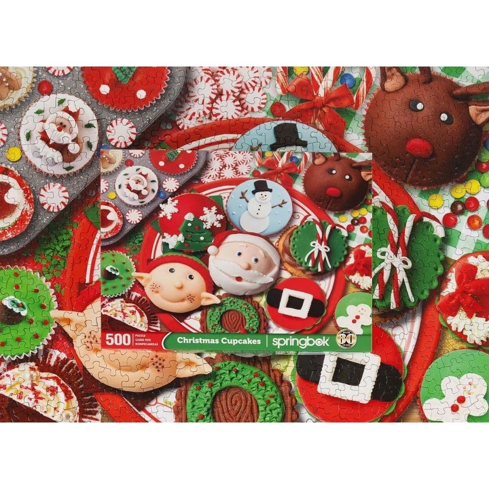 Cupcake Christmas 500 Piece Puzzle Fourth Alternate Image