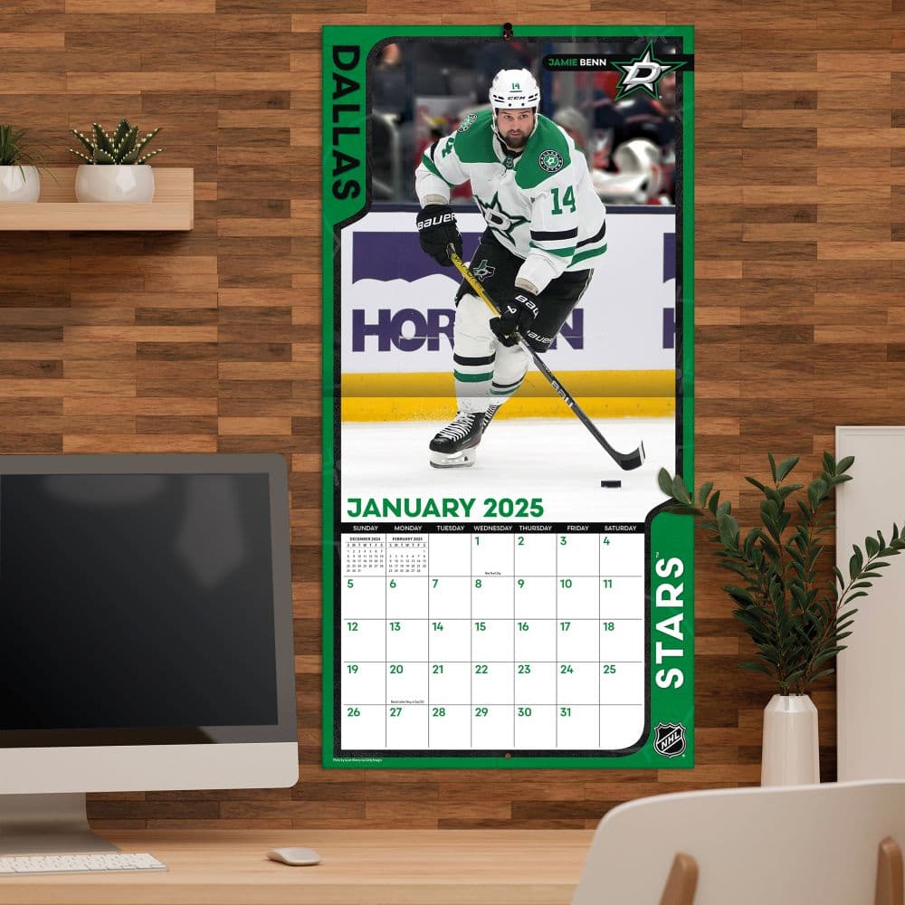 NHL Dallas Stars 2025 Wall Calendar Fourth Alternate Image width="1000" height="1000"