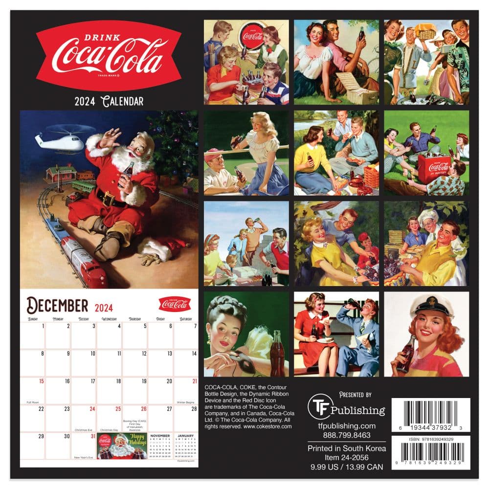 Coca Cola Nostalgia Mini Wall Calendar First Alternate Image width=&quot;1000&quot; height=&quot;1000&quot;