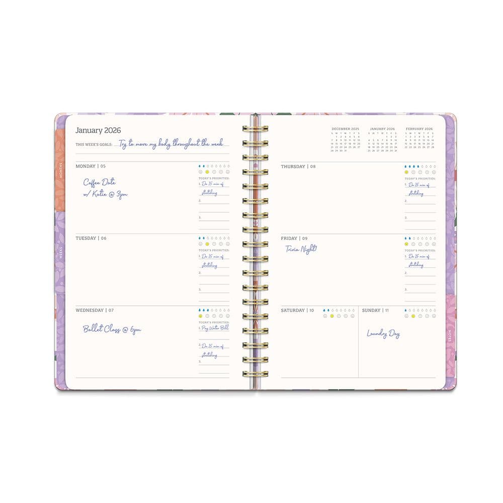 Secret Garden Tri Tab 2026 Planner Fifth Alternate Image