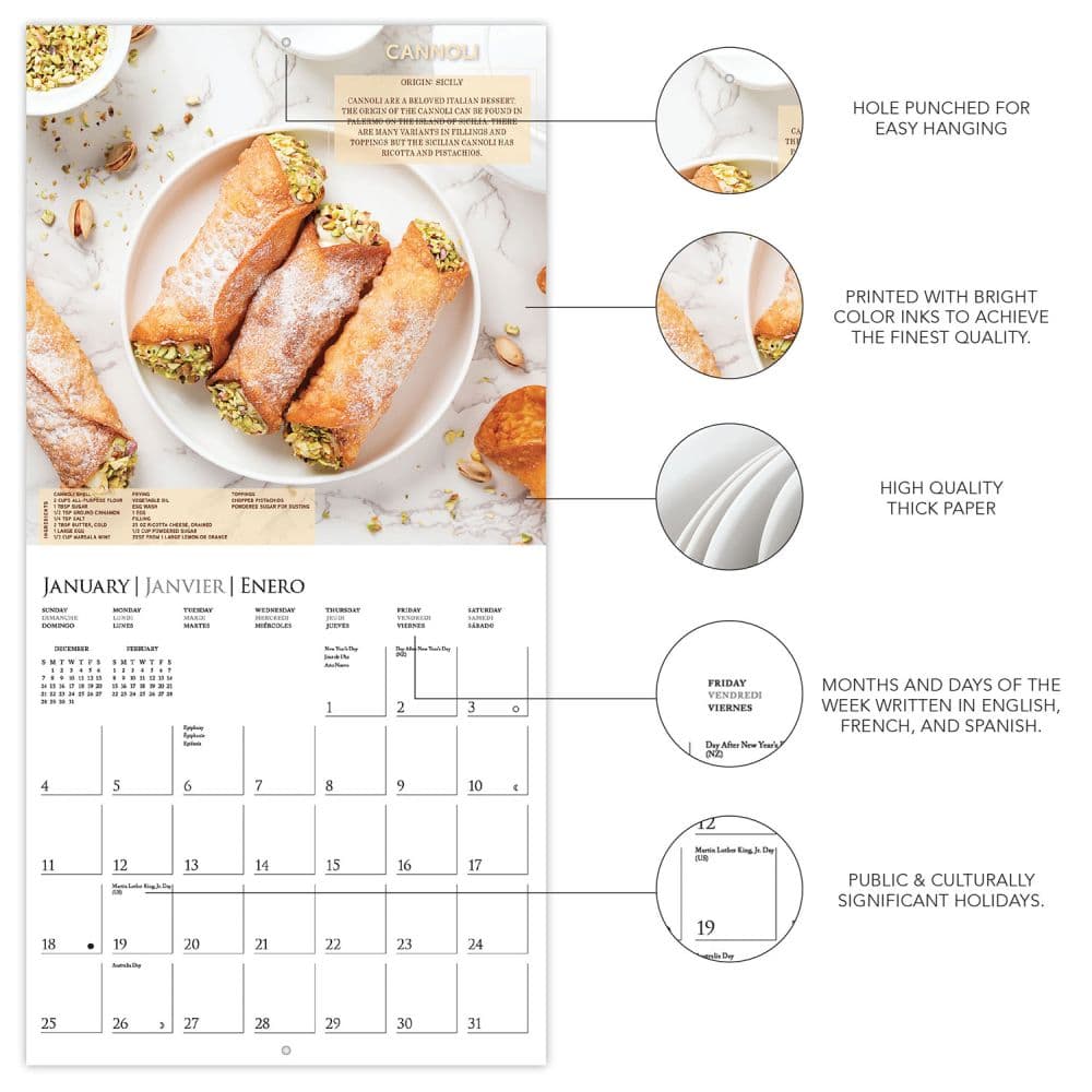 Foodie Adventures 2026 Wall Calendar Second Alternate Image