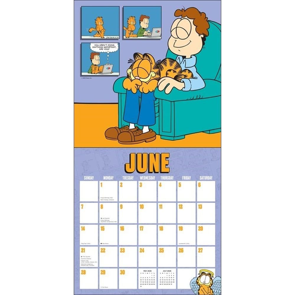 Garfield 2026 Wall Calendar Third Alternate Image