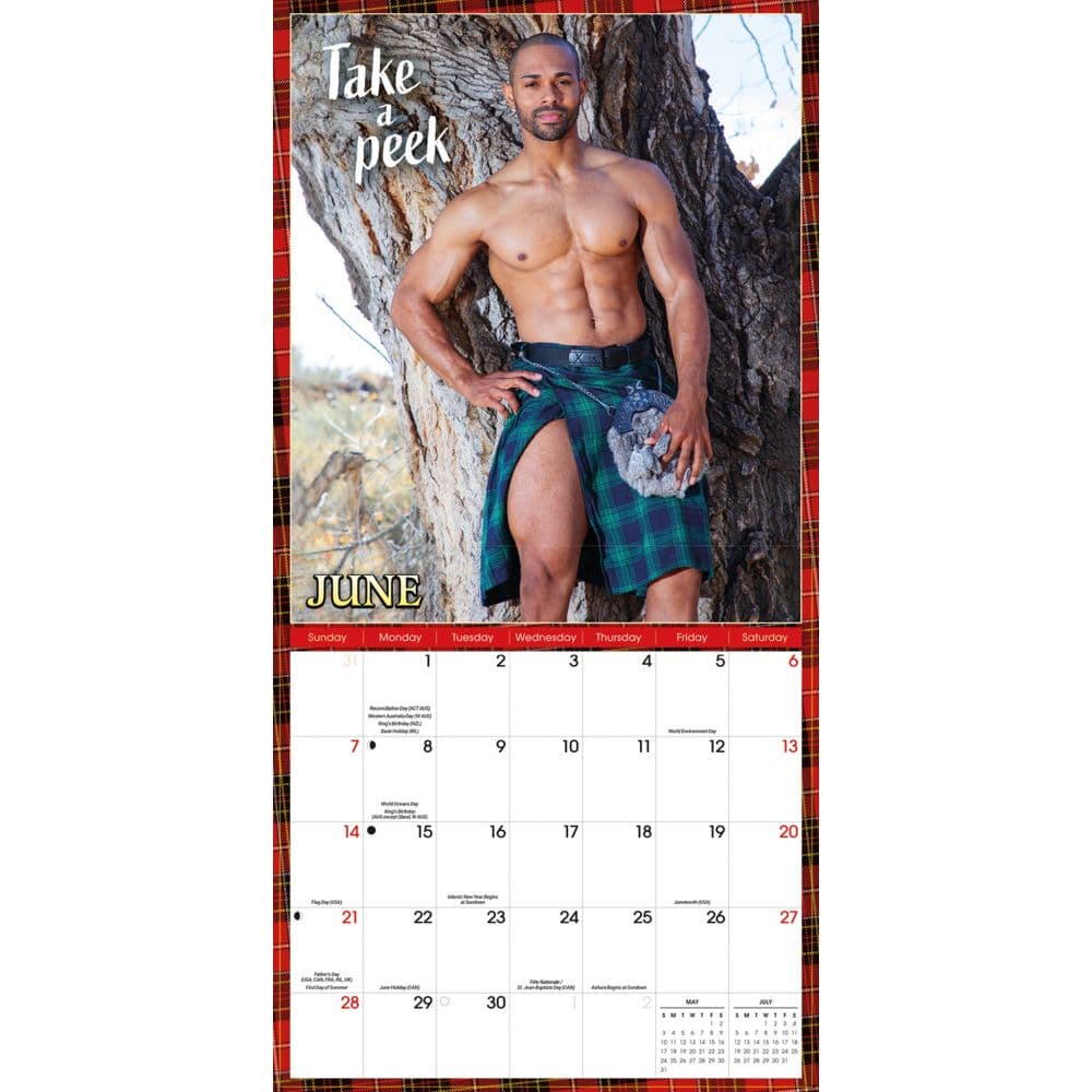 Kilty Pleasures 2026 Wall Calendar Third Alternate Image