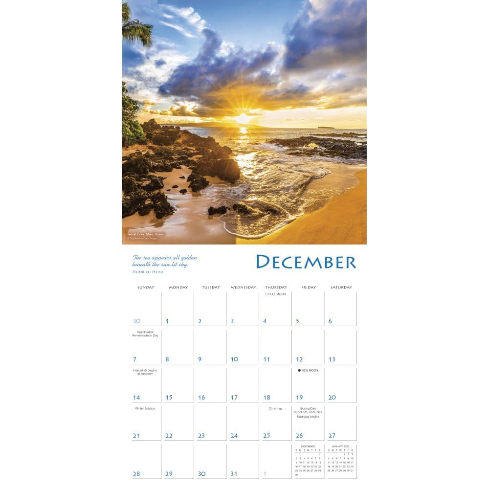 Islands in the Sun 2025 Wall Calendar