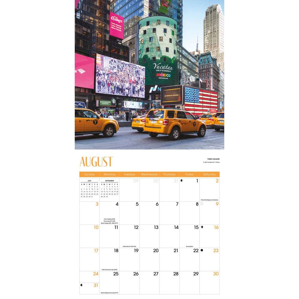New York 2025 Wall Calendar