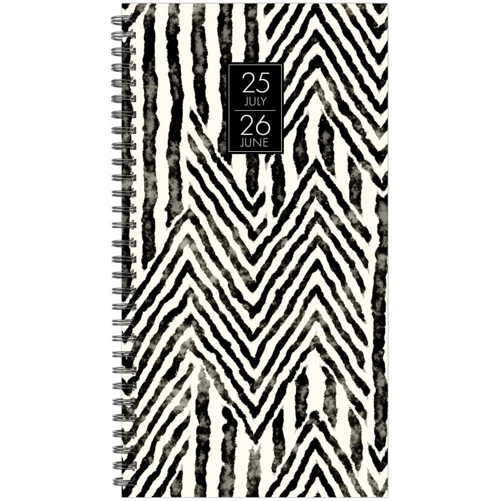 Boho Black Academic 2026 Weekly Spiral Planner Main Image