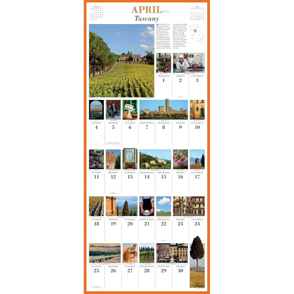 365 Days of Italy Wall Calendar