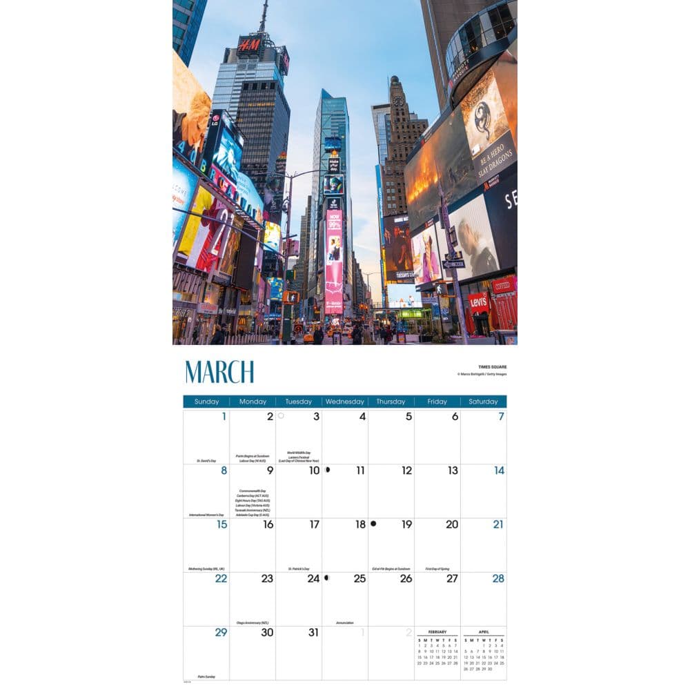 New York 2026 Wall Calendar Second Alternate Image