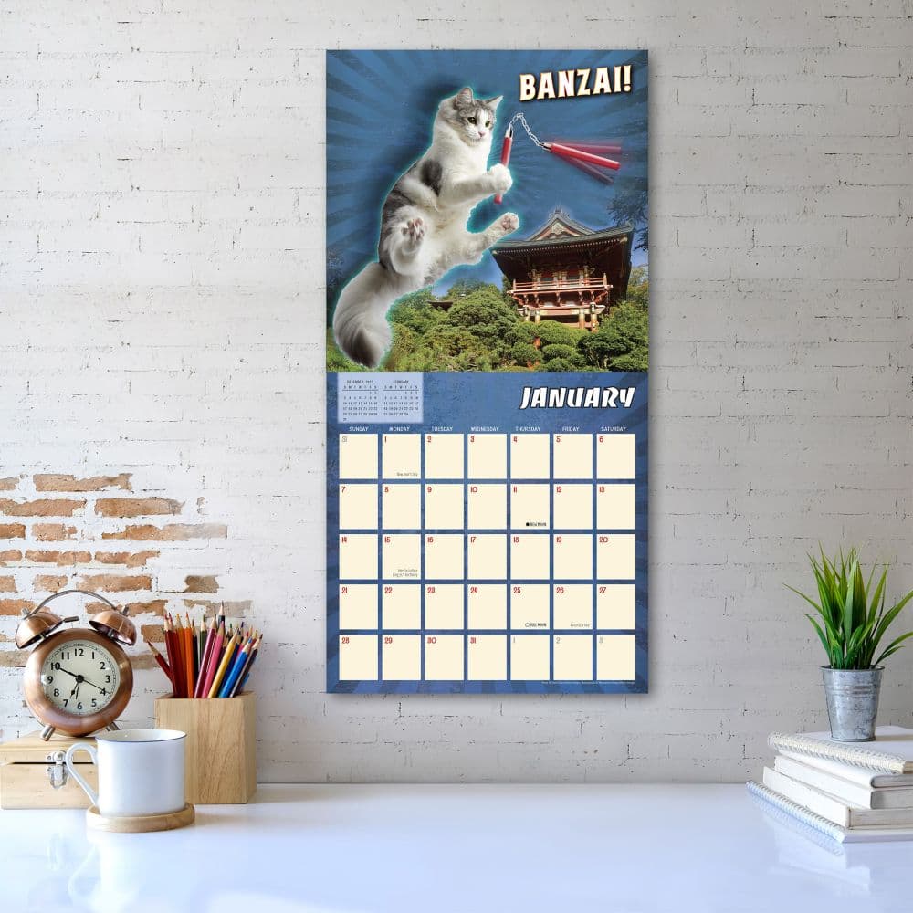 Karate Kat 2024 Wall Calendar