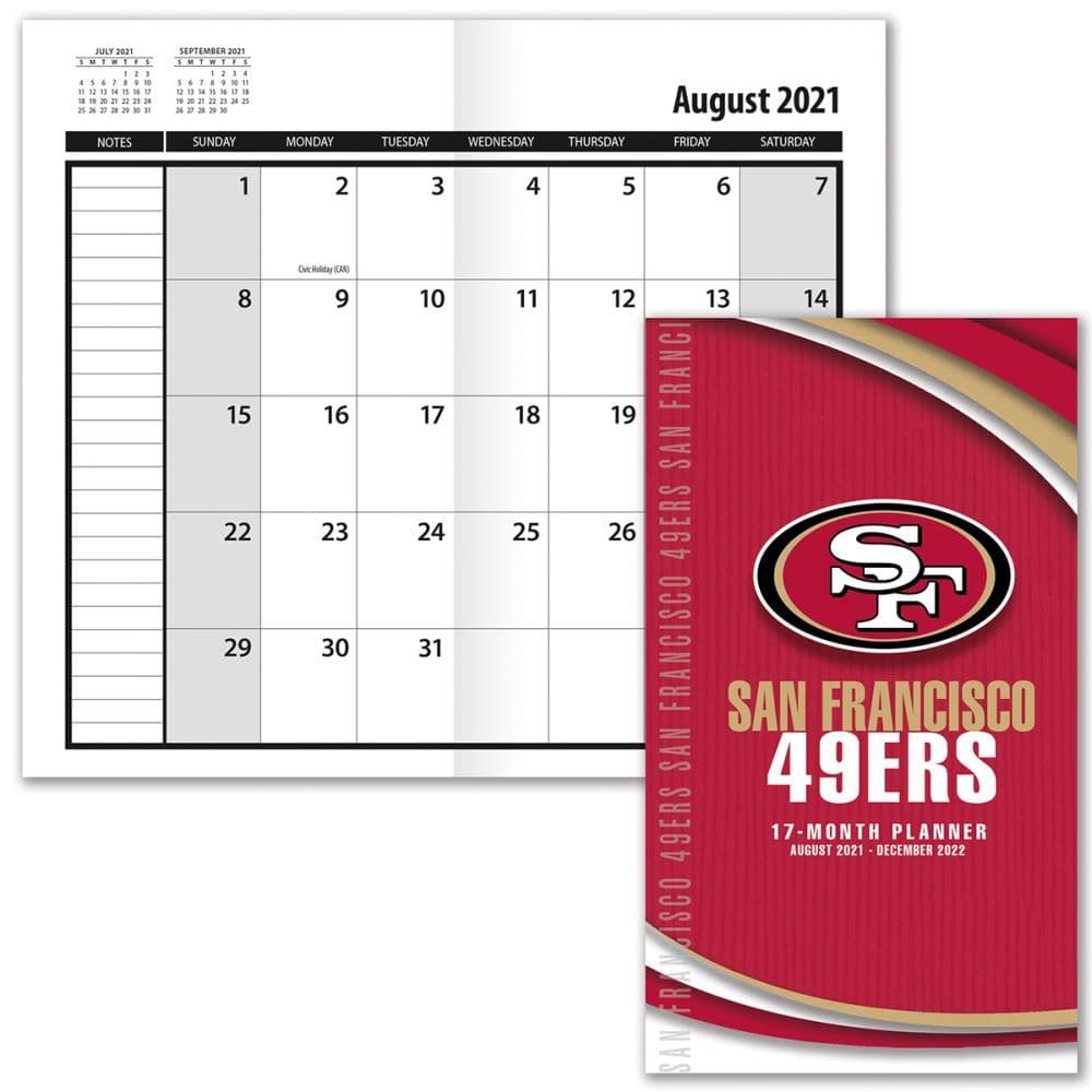 San Francisco 2022 Schedule San Francisco 49Ers 2022 17-Month Pocket Planner - Calendars.com