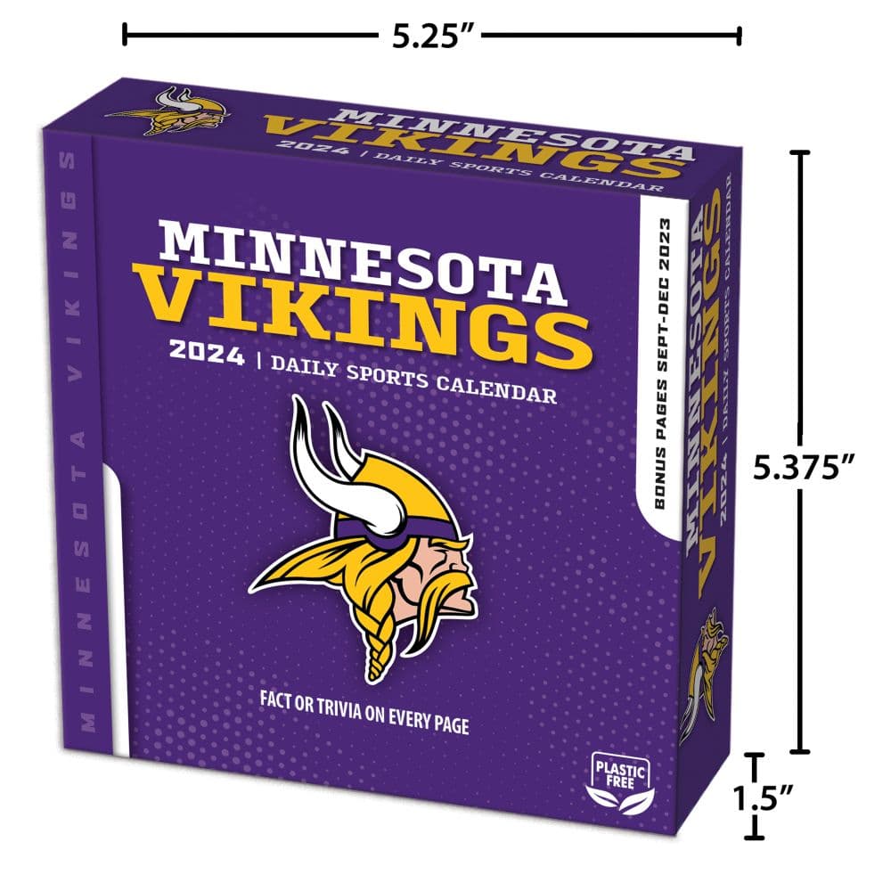 Minnesota Vikings 2024 Desk Calendar