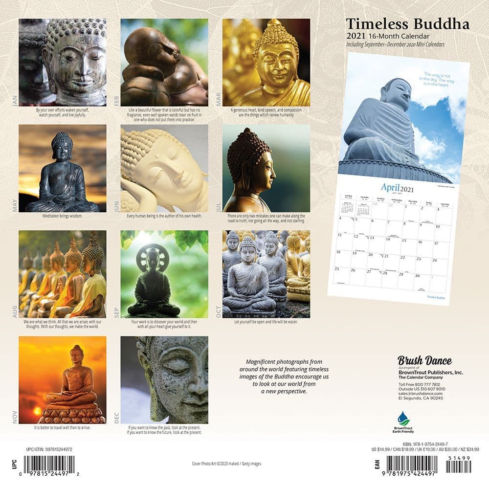 Timeless Buddha Wall Calendar