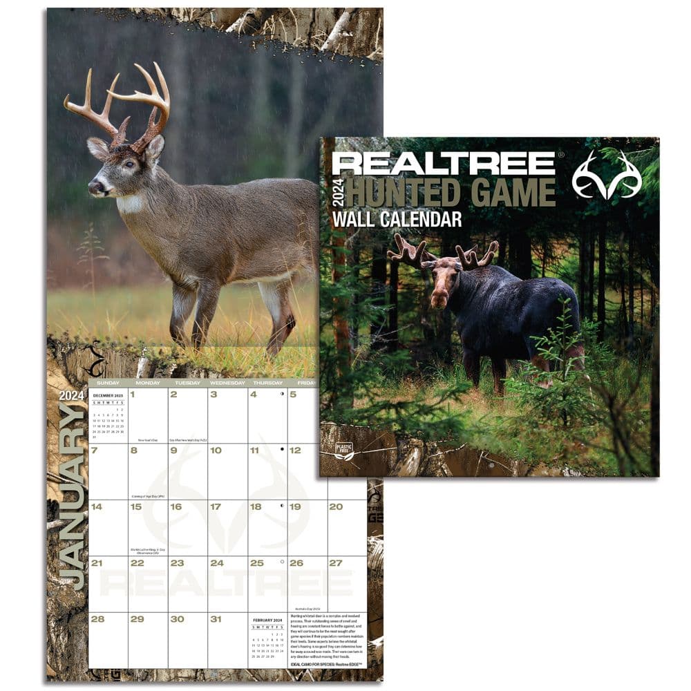 Realtree Hidden Hunter 2024 Mini Wall Calendar Alternate Image 4