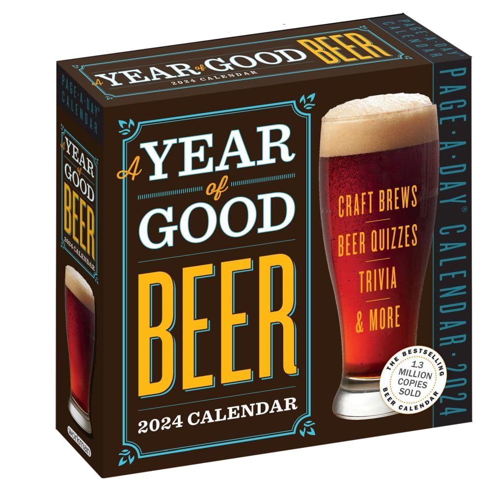 Beer a Year of Good 2024 Desk Calendar Main Product Image width=&quot;1000&quot; height=&quot;1000&quot;