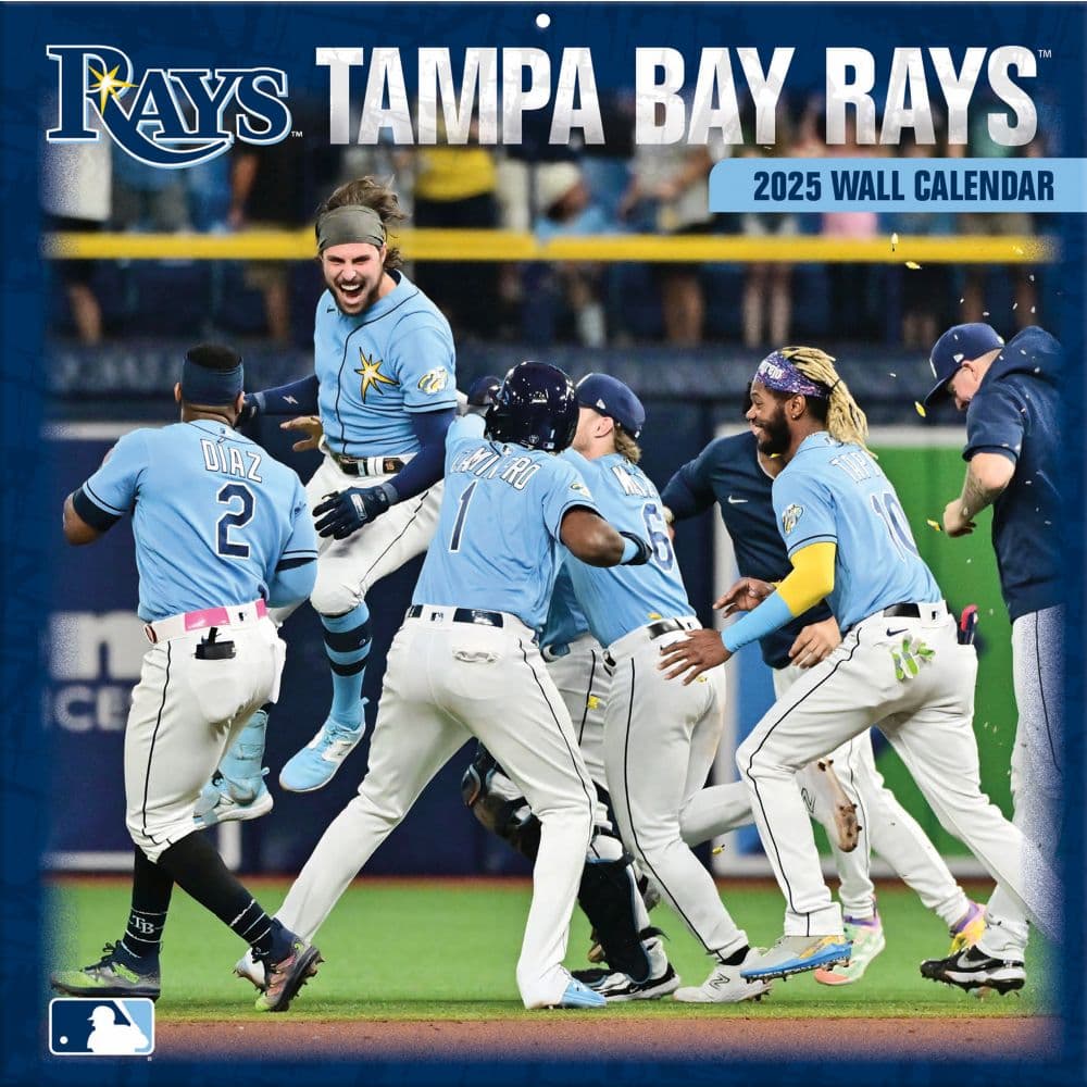 MLB Tampa Bay Rays 2025 Wall Calendar Main Image