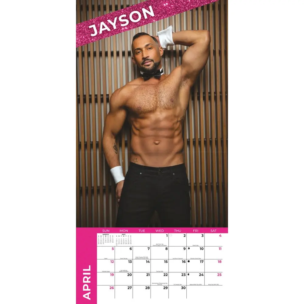 Chippendales 2026 Wall Calendar
