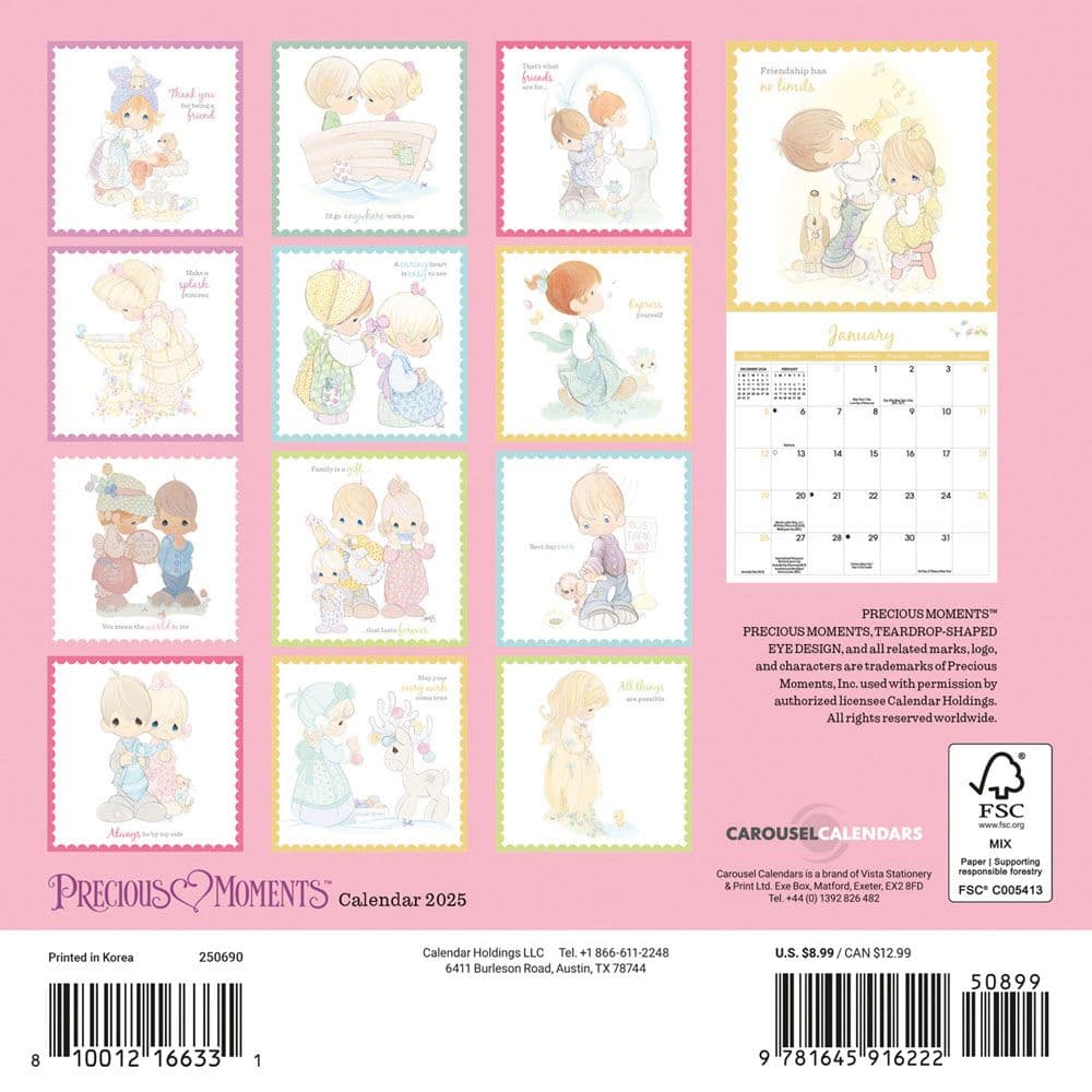 Precious Moment Calendar 2025