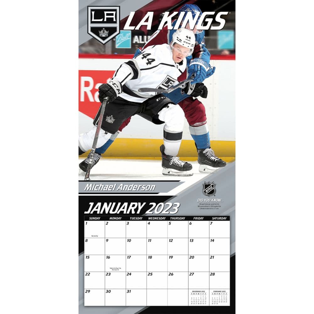 NHL Los Angeles Kings 2023 Wall Calendar - Calendars.com