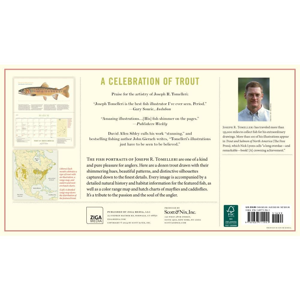 Trout of North America 2025 Wall Calendar First Alternate Image width=&quot;1000&quot; height=&quot;1000&quot;