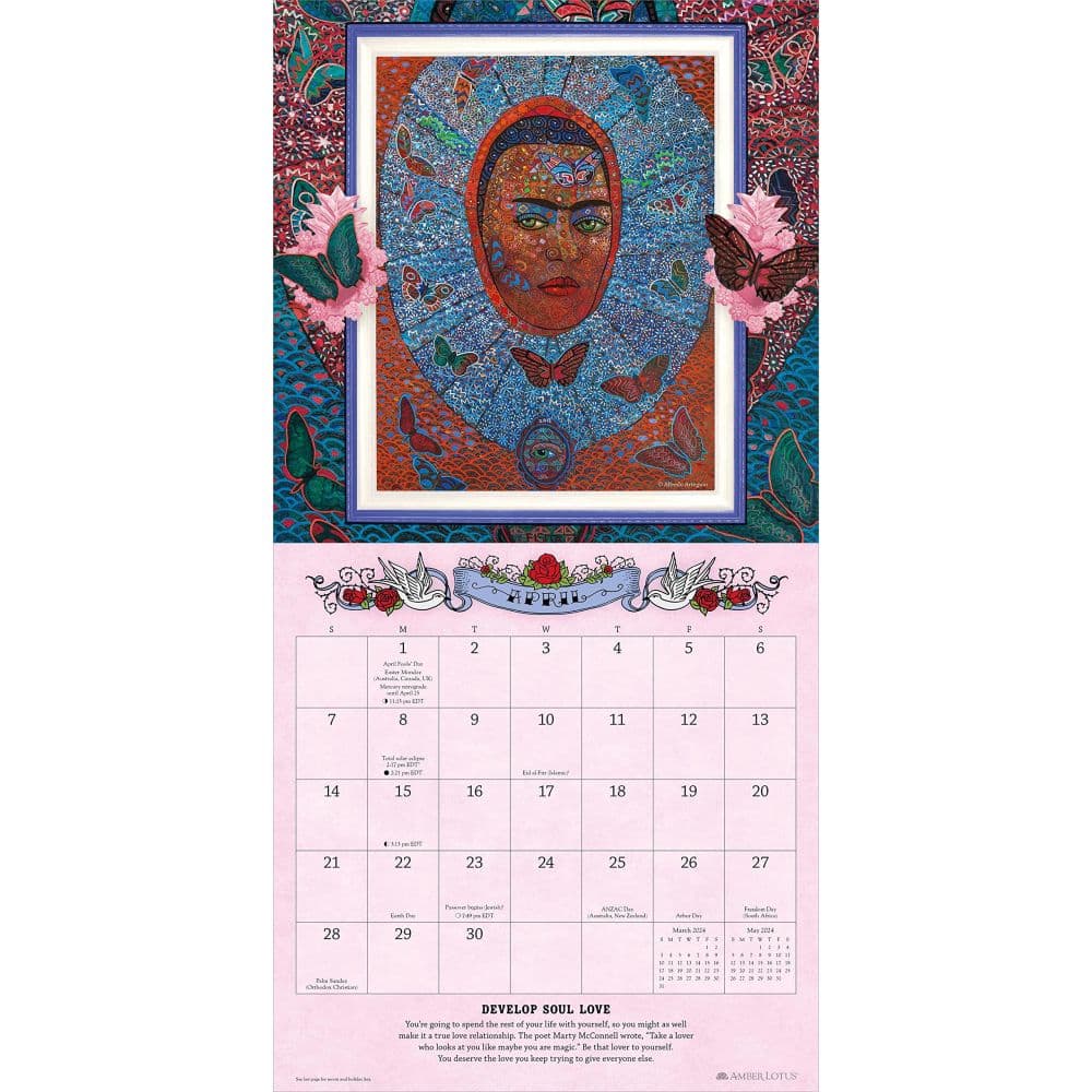 For the Love of Frida 2024 Wall Calendar Alt3