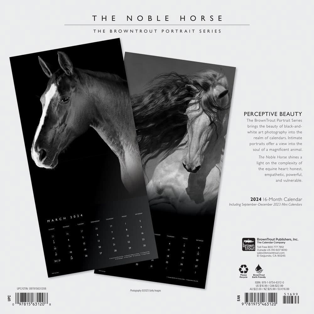 Horse Noble Portrait Series 2024 Wall Calendar Alternate Image 1
