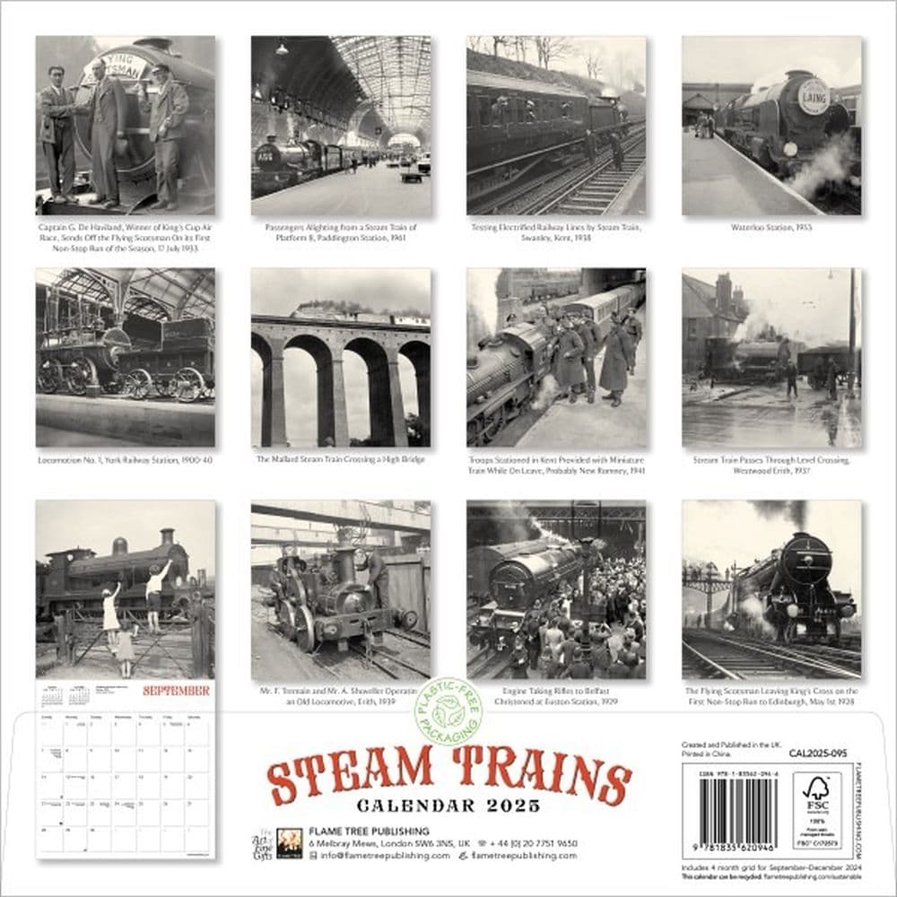 Steam Trains Heritage 2025 Wall Calendar First Alternate Image