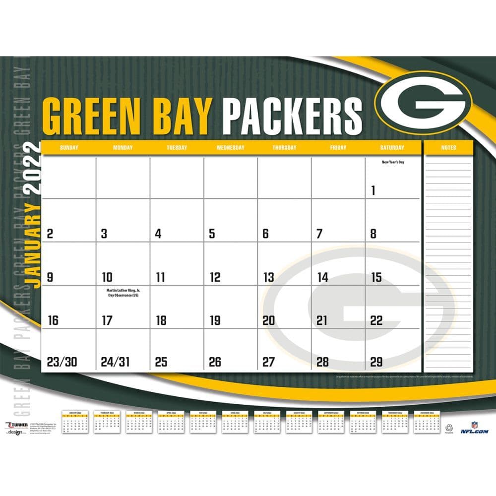 Green Bay Packers Google Calendar Tally Felicity