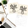 image Floral Ink 2025 Wall Calendar