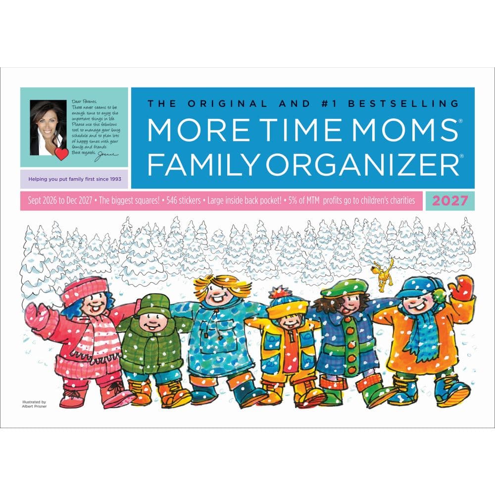 More Time Moms Family Organizer 2027 Wall Calendar
