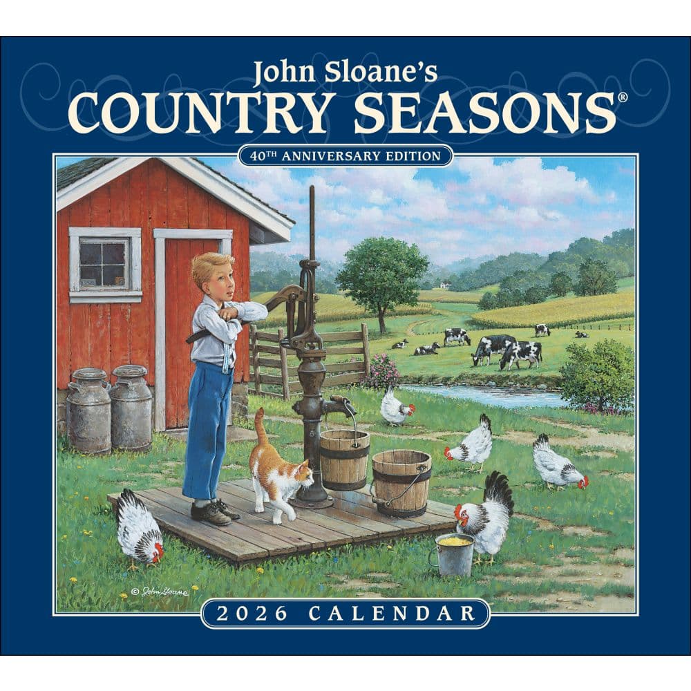 Country Seasons by John Sloane 2026 Wall Calendar Main Image