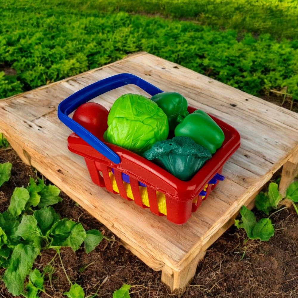 Play Shopping Basket with Assorted Groceries Third Alternate Image