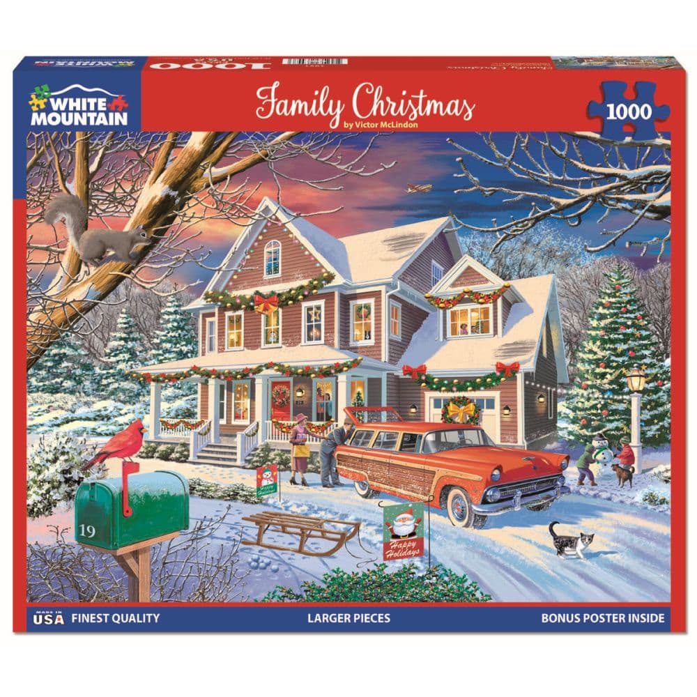 image Family Christmas 1000 Piece Puzzle Main Product Image