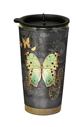 Gilded Butterfly Traveler Mug by Chad Barrett