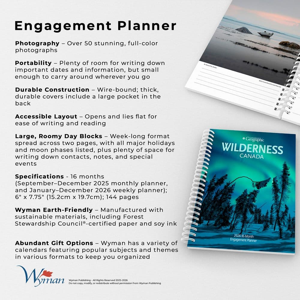 Canadian Geographic 2026 Engagement Planner Fifth  Alternate Image