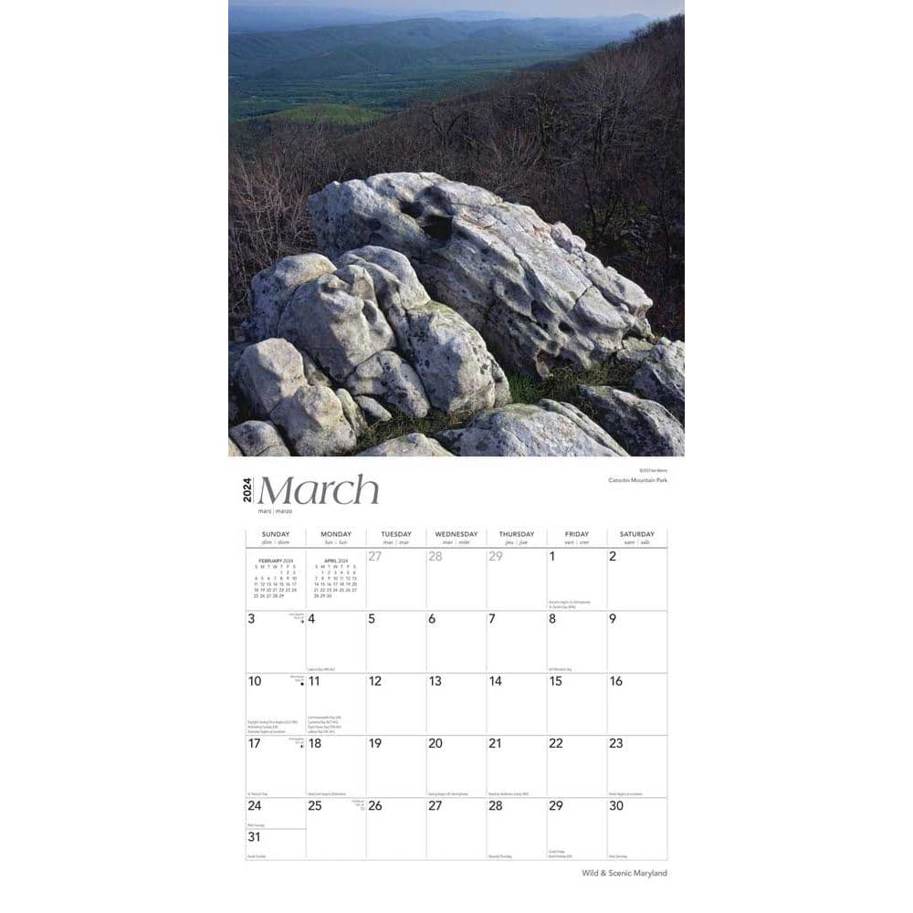 Maryland Wild and Scenic 2024 Wall Calendar