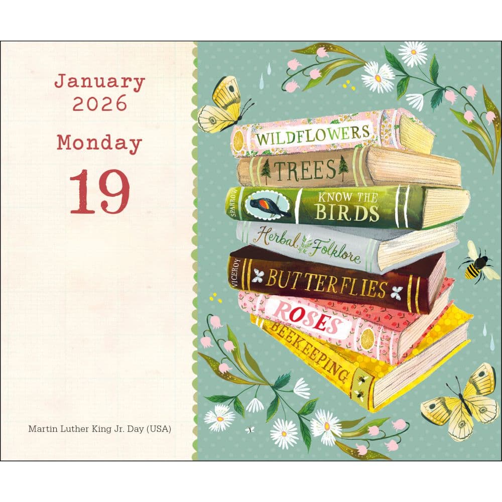 Katie Daisy Just Bloom 2026 Desk Calendar Third Alternate Image
