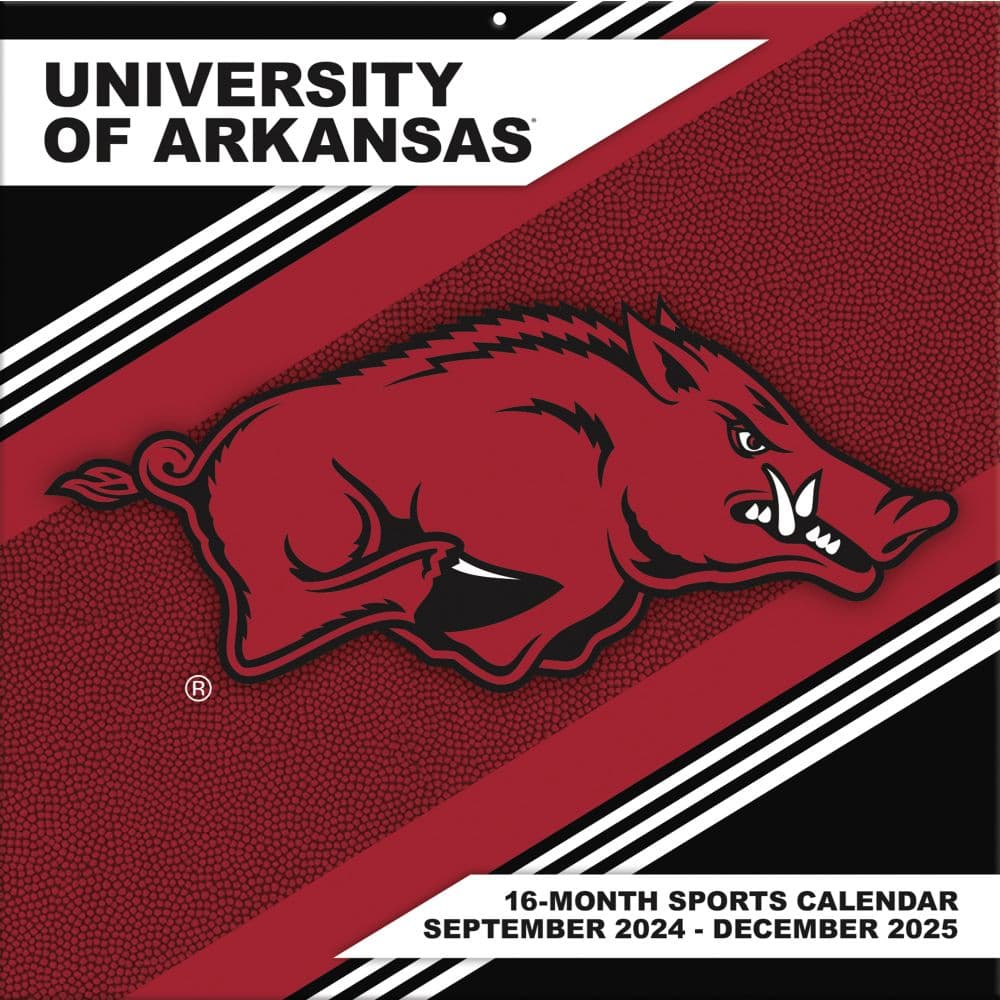 Arkansas Razorbacks 2025 Wall Calendar