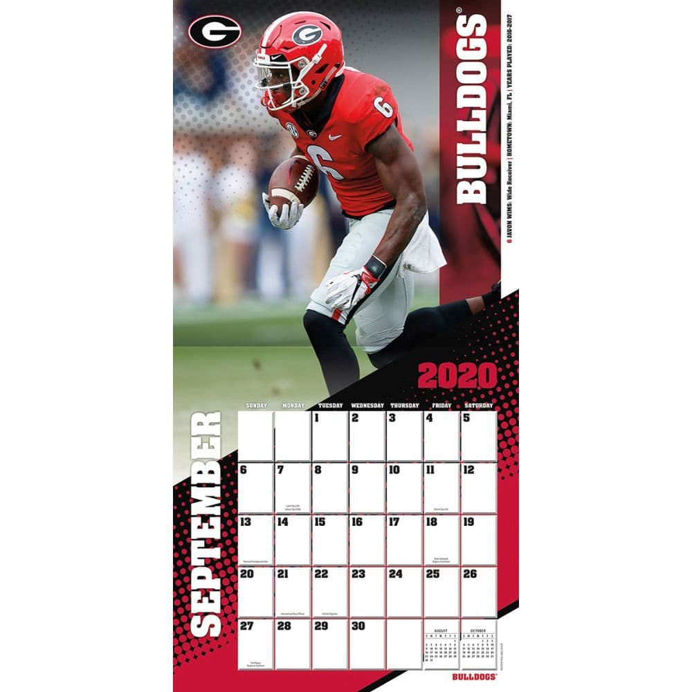 Georgia Bulldogs Wall Calendar - Calendars.com