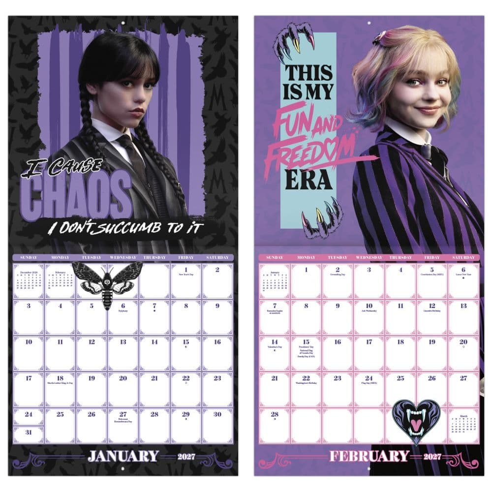 Wednesday 2027 Wall Calendar Fifth Alternate Image