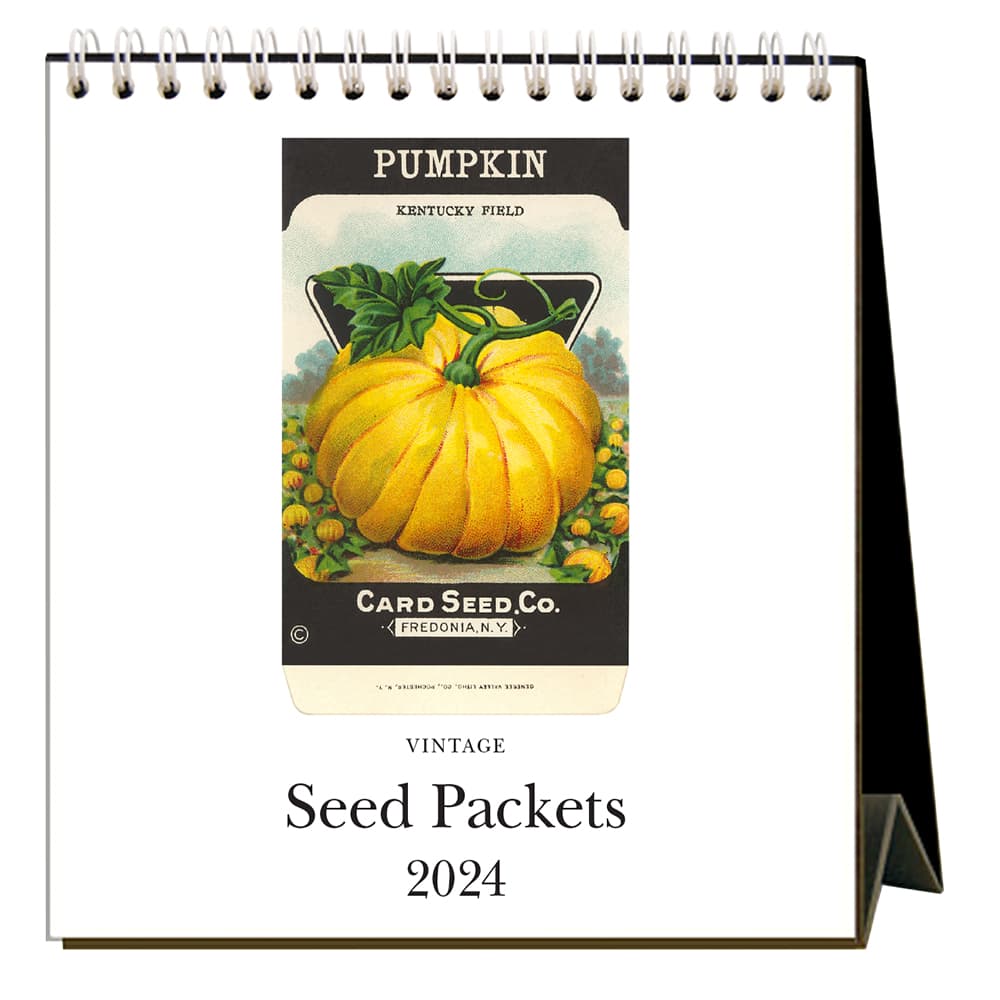 Seed Packets 2024 Easel Desk Calendar