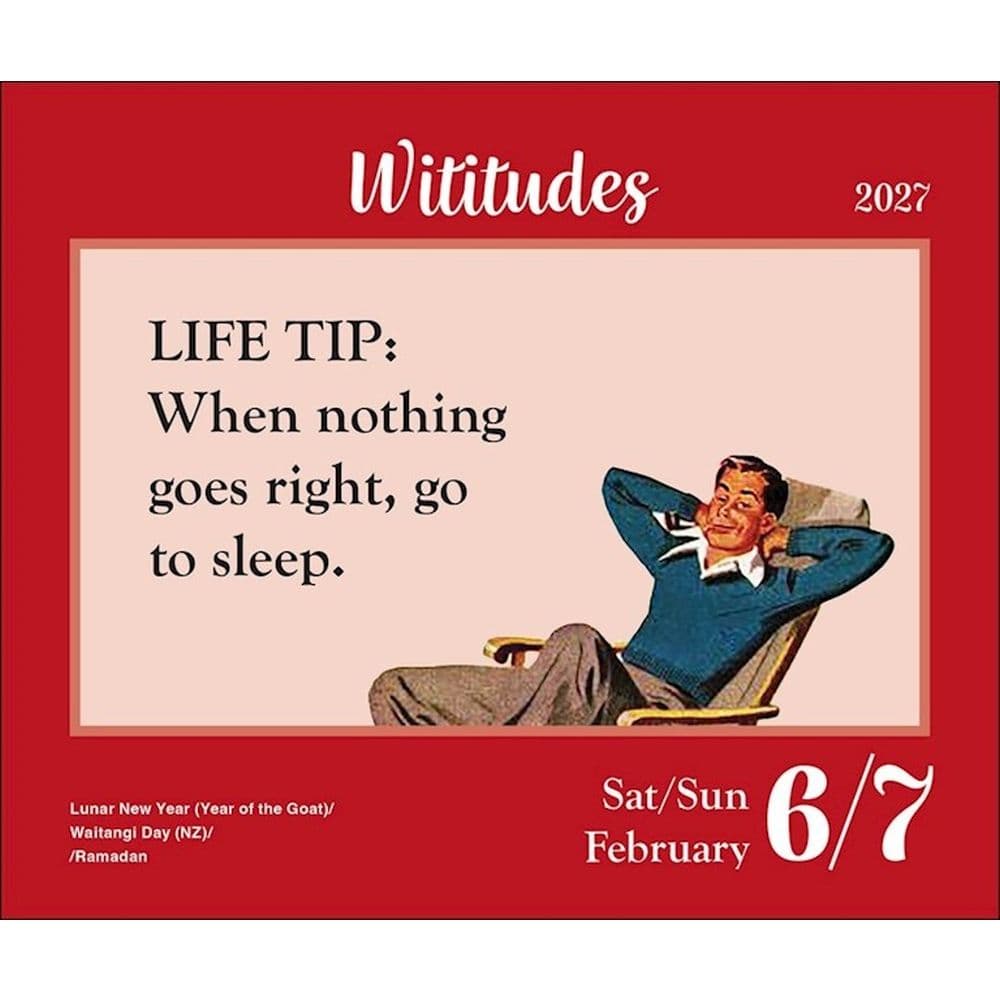 Wititudes 2027 Desk Calendar Fourth Alternate Image