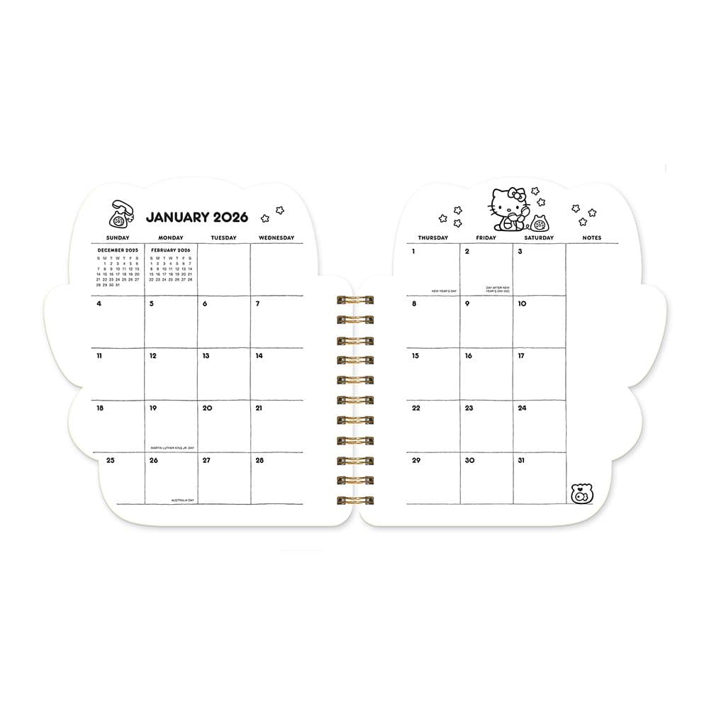 Hello Kitty Playful Pink Weekly 2026 Planner Fourth Alternate Image