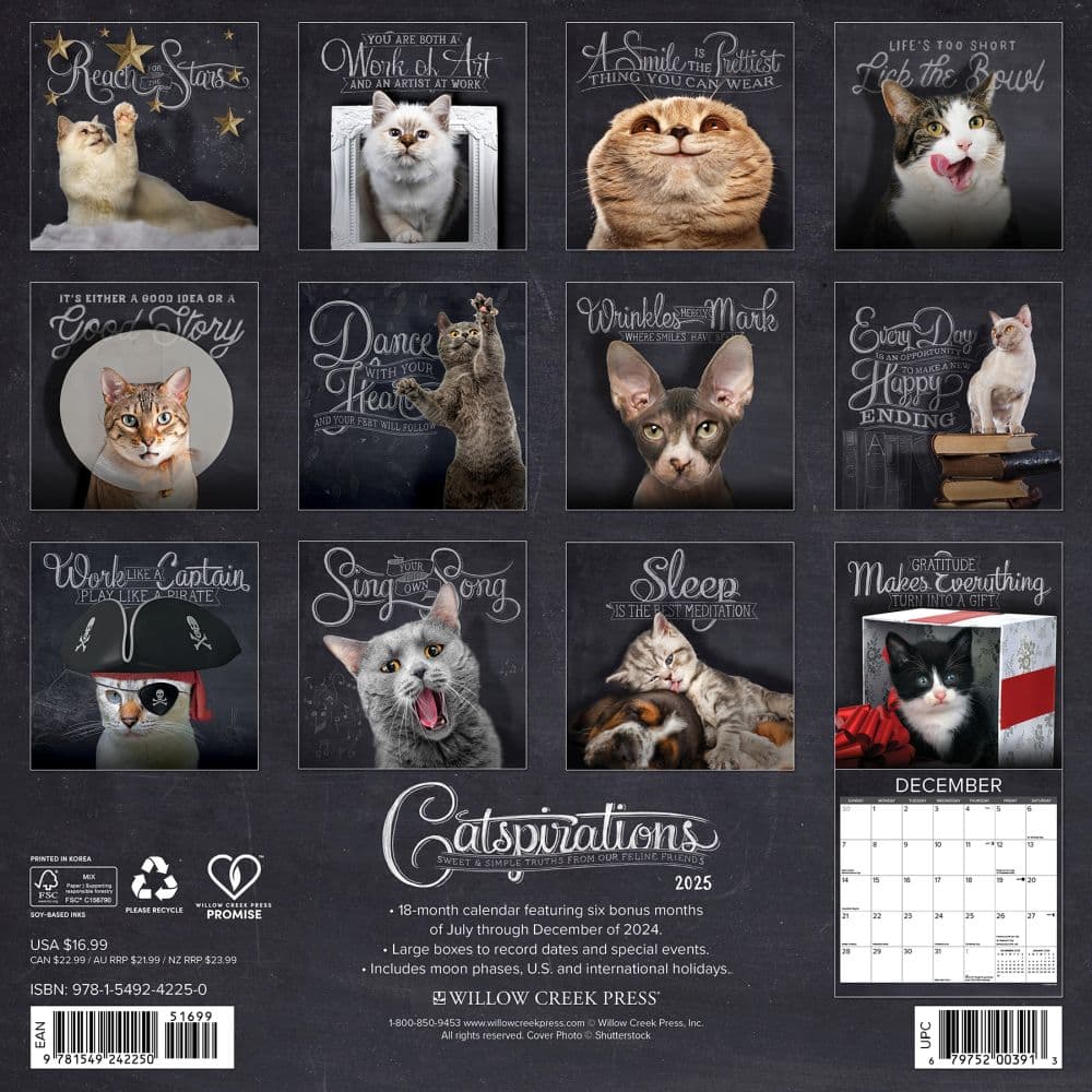 Catspirations 2025 Wall Calendar First Alternate Image width=&quot;1000&quot; height=&quot;1000&quot;