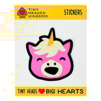 image Tiny Headed Sticker Unicorn Head Main Product Image width=&quot;1000&quot; height=&quot;1000&quot;