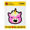 image Tiny Headed Sticker Unicorn Head Main Product Image width=&quot;1000&quot; height=&quot;1000&quot;