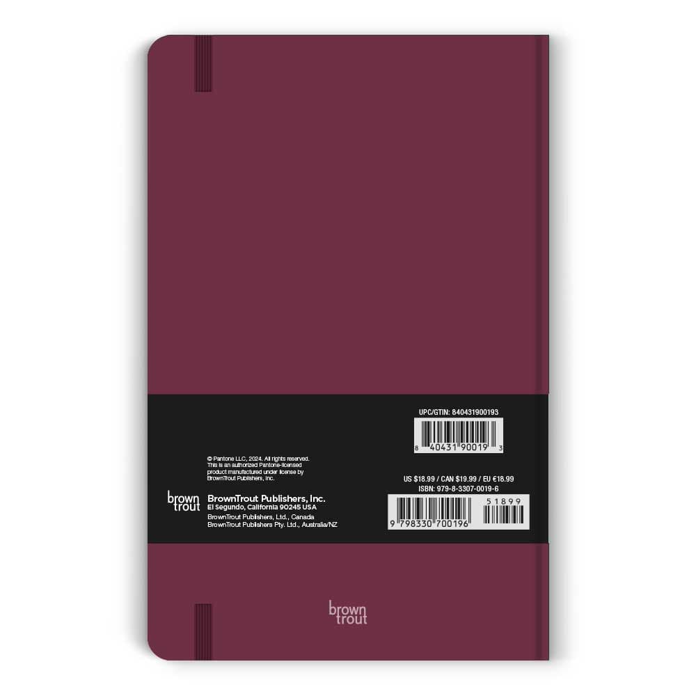 Pantone Dark Cherry Journal Back