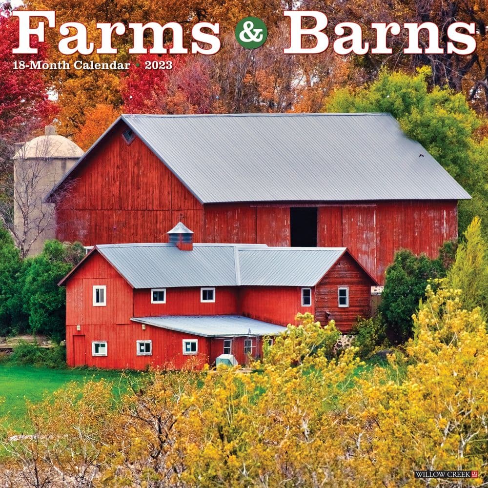 Willow Creek Press Farms and Barns 2023 Wall Calendar