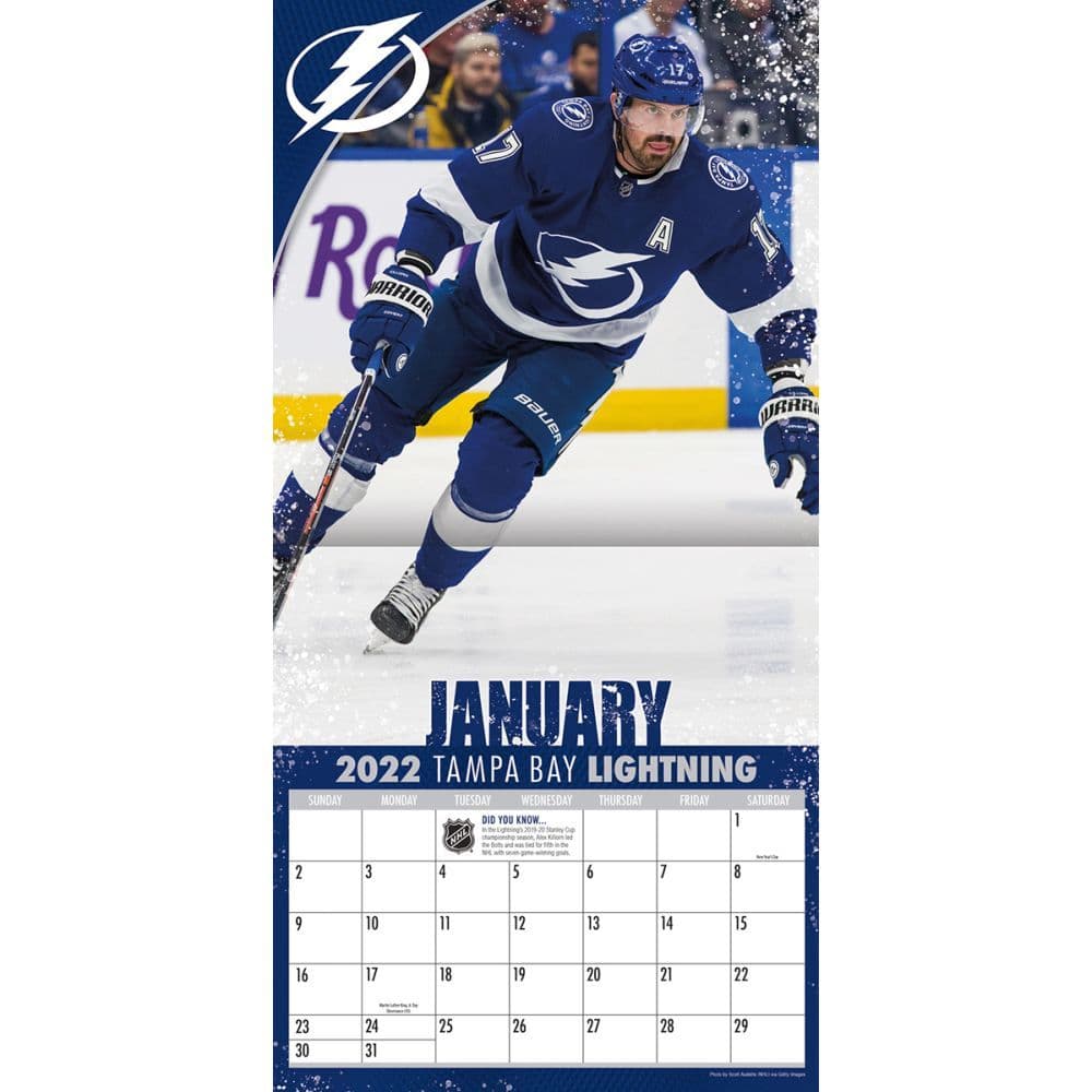 Tampa Bay Lightning 2022 Wall Calendar Calendars Com