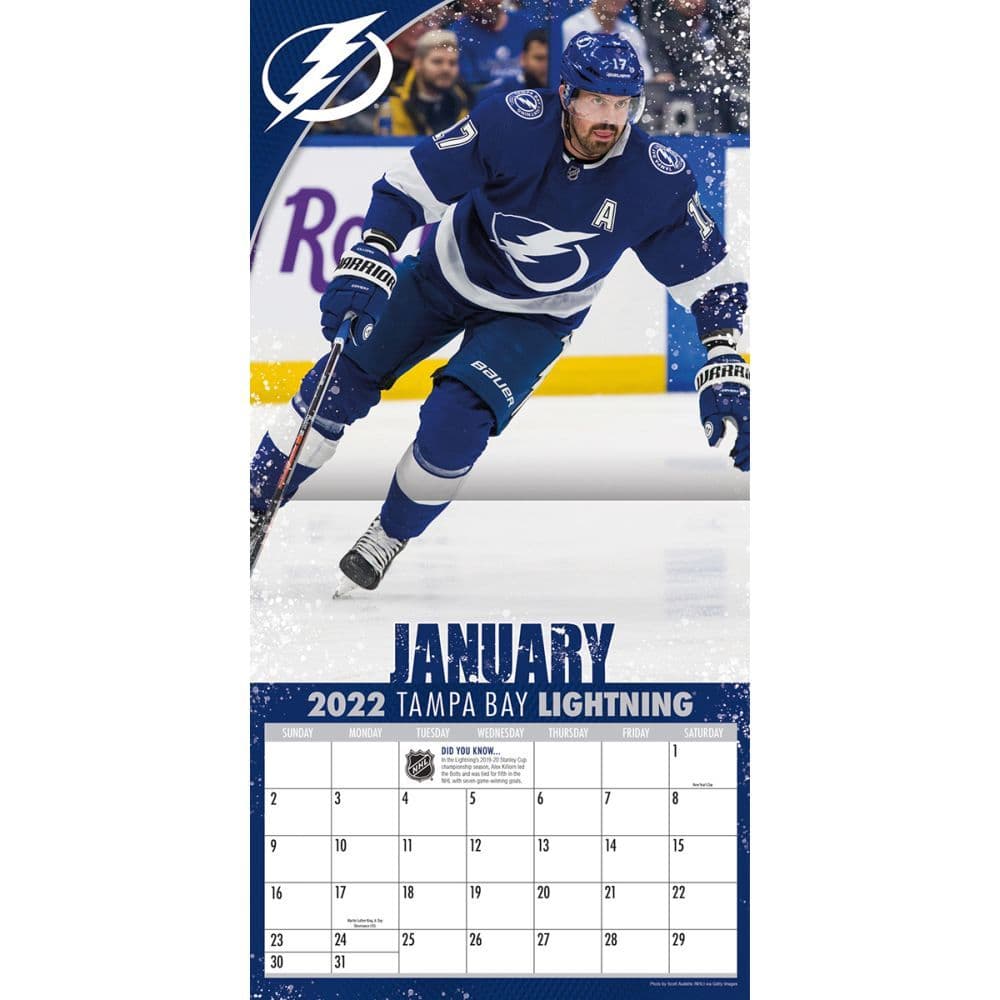 Lightning Schedule 2022 Tampa Bay Lightning 2022 Wall Calendar - Calendars.com